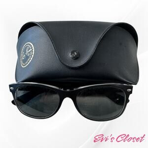 Prescription Sun G .Ray-Ban Wayfarer Black RB2132 6052/58 52-18 Medium Polarized
